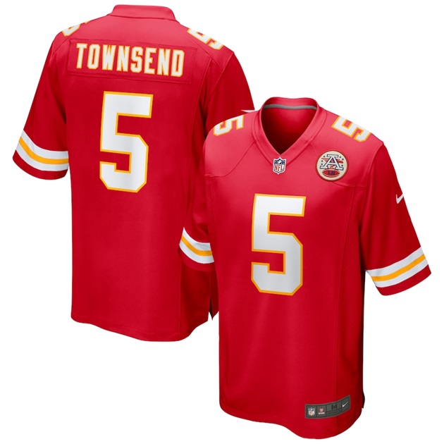 mens nike tommy townsend red kansas city chiefs game jersey